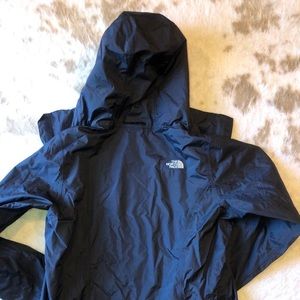 Women’s North Face HyVent rain jacket in black